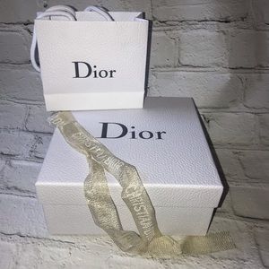 Dior Gift Box With 2 Dior Bags And Ribbon
